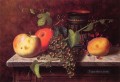 果物と花瓶のある静物画 アイルランドの画家ウィリアム・ハーネット
